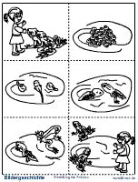 Eine bildergeschichte folgt mit ihren handlungen einer reihenfolge von bildern. Entwicklung von Fröschen | Geschichte und Schulmaterial