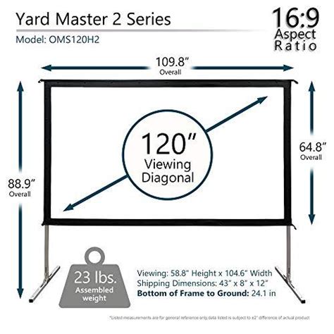 Elite Screens Yard Master 2 120 Inch Outdoor Projector