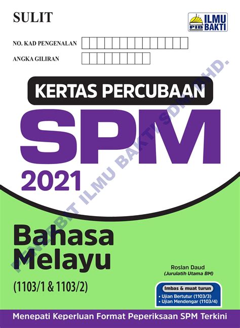 Contoh Soalan Spm Bahasa Melayu Kertas 1 2021 / Format Baharu Bahasa
