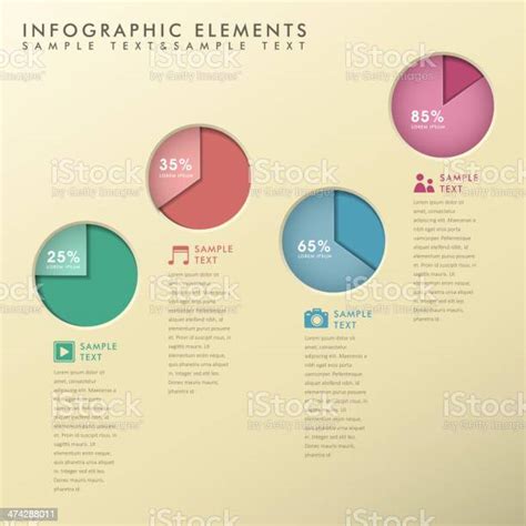 Abstract Pie Chart Infographics Stock Illustration Download Image Now