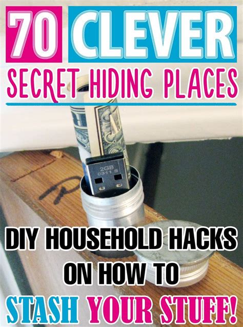 Amazon Com 70 Clever Secret Hiding Places DIY Household Hacks On How