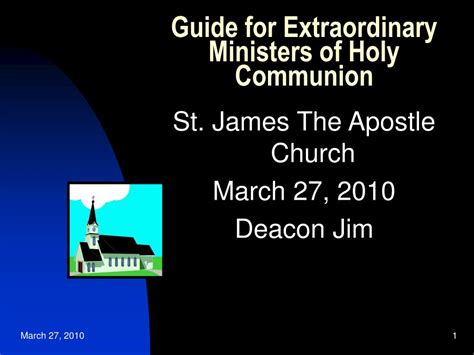Ppt Guide For Extraordinary Ministers Of Holy Communion Powerpoint