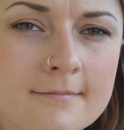 Small Nose Ring 20g Gold Nose Piercing Tragus Piercing Etsy Nose