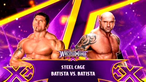 Wwe 2k15 Steel Cage Match Batista 03 Vs Batista Youtube