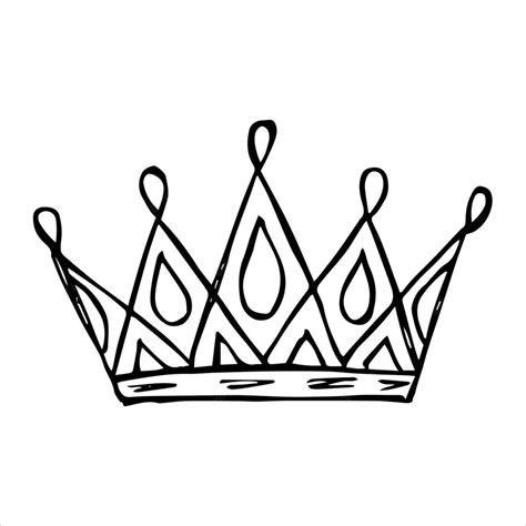 Premium Vector Hand Drawn Luxurious Royal Crown In Doodle Or Sketch