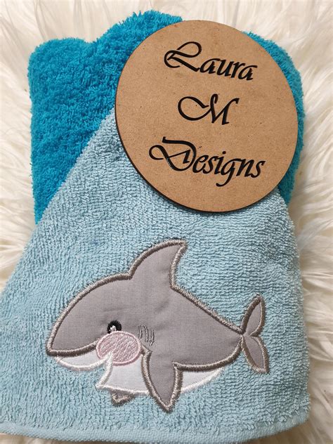 Baby Shark Hooded Towel Laura M Designs