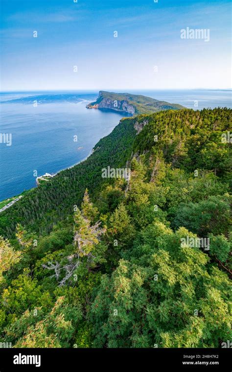 Panoramic View Of The Forillon National Park At Dusk And The Gaspesie