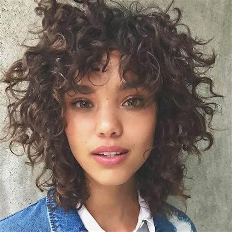 25 Amazing Short Curly Hair With Bangs Hairstyles