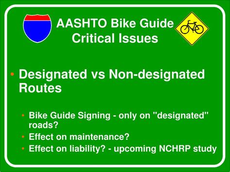 Ppt Aashto Guide For Development Of Bicycle Facilities June 2007