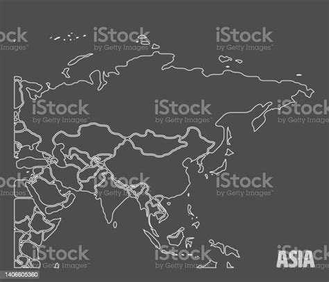 Map World 9045 Continents Gray Stock Illustration Download Image Now