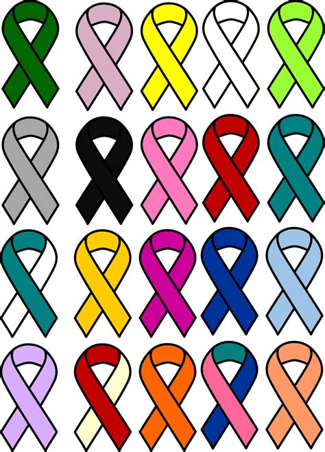 Clipart Cancer Ribbons