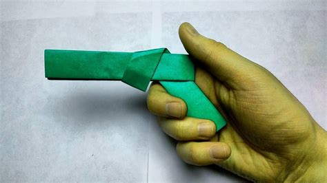 Paper Weapons No Tape Or Glue Paper Gun Easy Pistol Origami Does