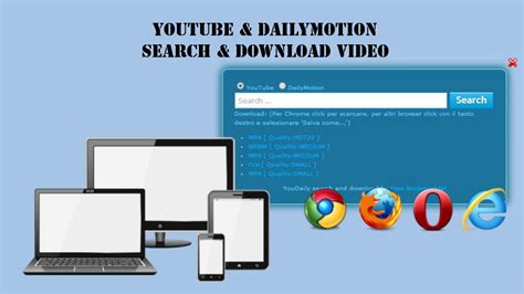 Bookmarklets Youtube Dailymotion Search And Download Download Video