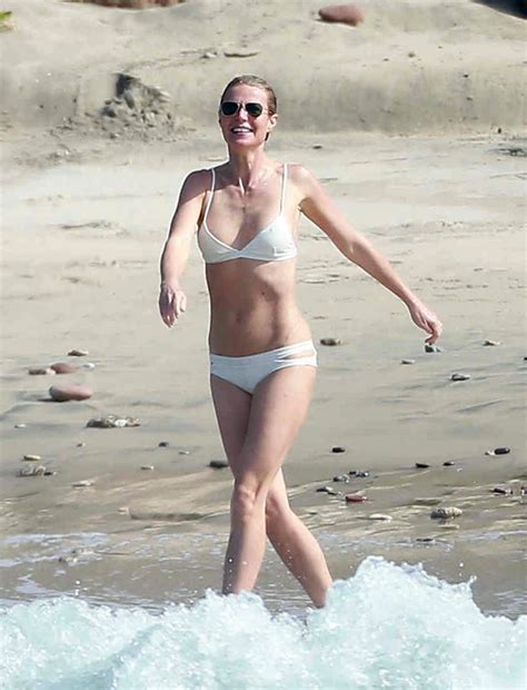 Gwyneth Paltrow In White Bikini Mexico January Celebmafia