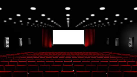 Movie Theater Screen Cg Animation Stock Footage Video 100 Royalty
