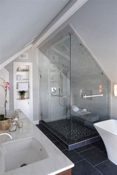 Adding an attic to your bathroom is much more complicated than building a bathroom in any if your attic is anything like the norm, its roof slopes down on two, three, or even all four sides. Pin on For the Home; Bathroom