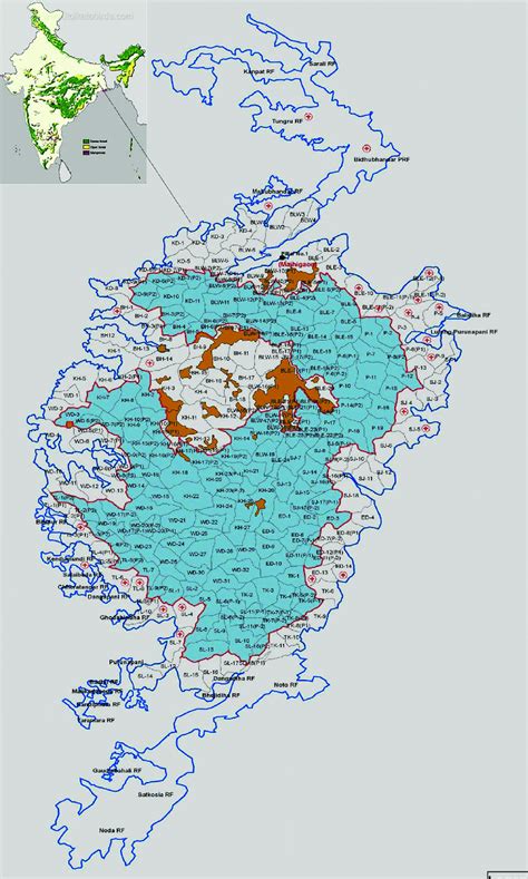 Map Of Similipal Biosphere Reserve With Sampling Location N