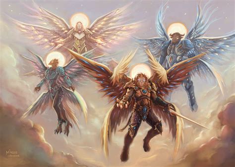 Fantasy Creatures Mythical Creatures Beast Angel Artwork Angel
