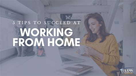 5 Tips To Succeed At Working From Home