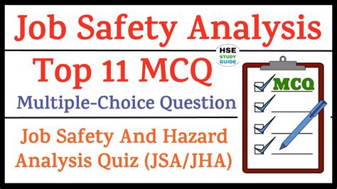 Top Job Safety Analysis Jsa Mcq Multiple Choice Question Job