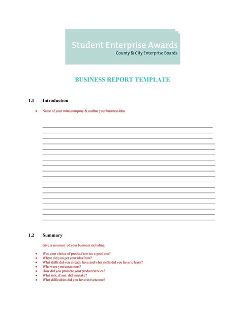 30 Business Report Templates Format Examples Template Lab