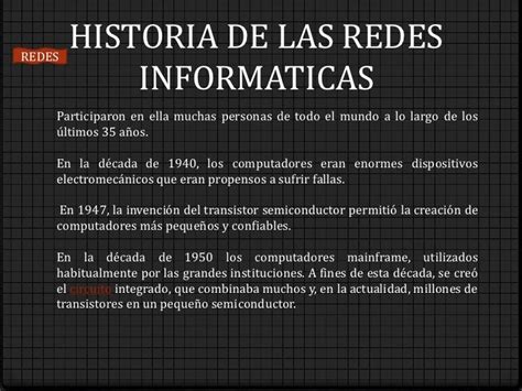 Historia De Las Redes Informaticas