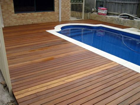 Wood Pool Deck Design Ideas In Unique And Attractive Wooden Deck Pool