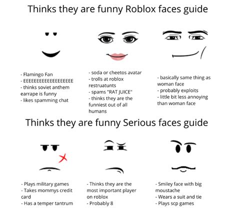 Roblox Face Names Memes Feel