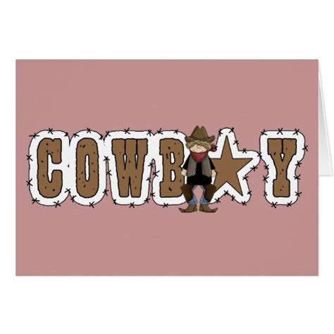 Cowboy Happy Birthday Wishes Western Cards Zazzle