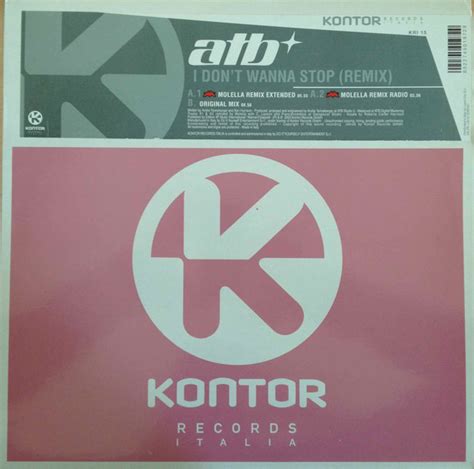 ATB - I Don't Wanna Stop (Remix) (2003, Vinyl) | Discogs