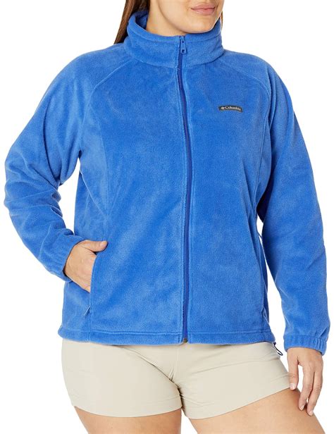 Columbia Plus Size Benton Springs Full Zip Fleece Jacket In Blue Save