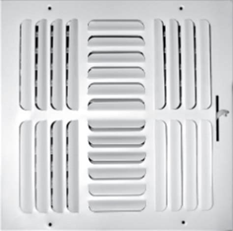 You have the option of inserting the rectangular vent into a duct opening in the ceiling or a sidewall. Elima-Draft Insulated Magnetic Register/Vent Cover for ...