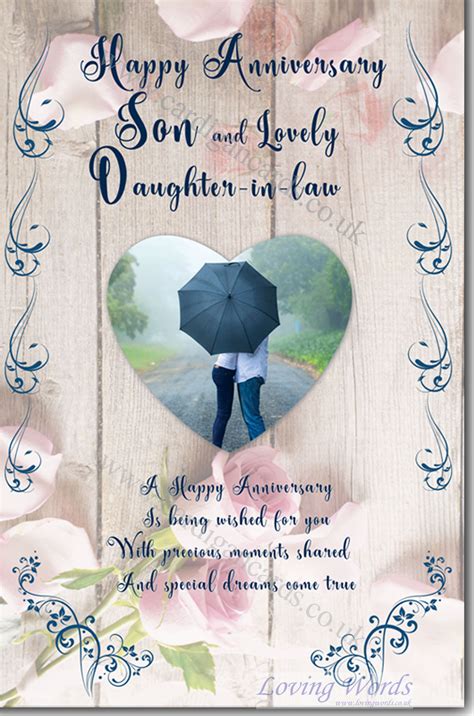 Son Daughter In Law Anniv Greeting Cards By Loving Words