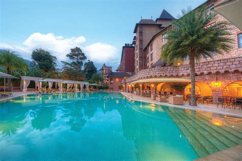 the chateau spa and organic wellness resort in malaysia s berjaya hills rises above the treetops
