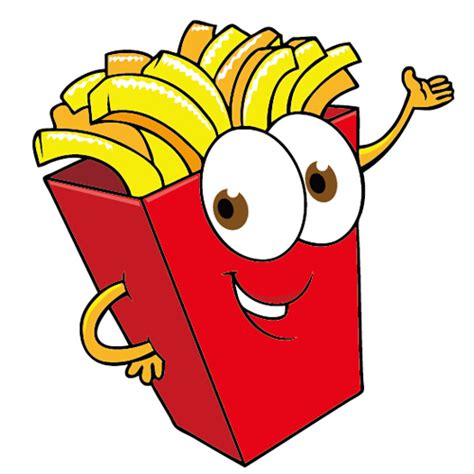 French Fries Cartoon Images Fast Food French Fries Bodeniwasues