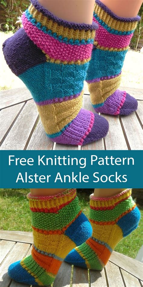 Free Ankle Socks Knitting Pattern Alster Socks Sock Yarn Patterns Sock Knitting Patterns