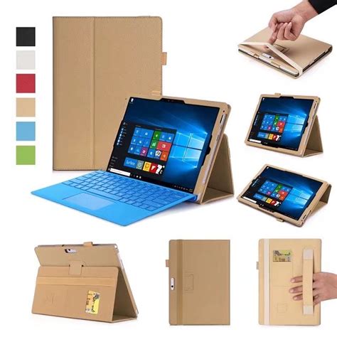 New Luxury Pu Leather Case For Microsoft Surface Pro 4 Flip Stand Cover