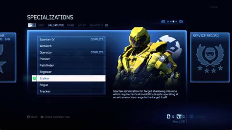 Halo 4 Tips And Tricks Stalker Specialization Details Unlock Armor