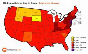 Minimum Driving Age By State Us Driving Age Rhinocarhire Com