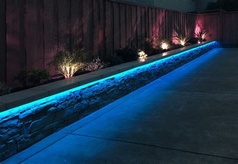 Rgb Led Strip Landscaping Lights Contemporary Landscape Seattle