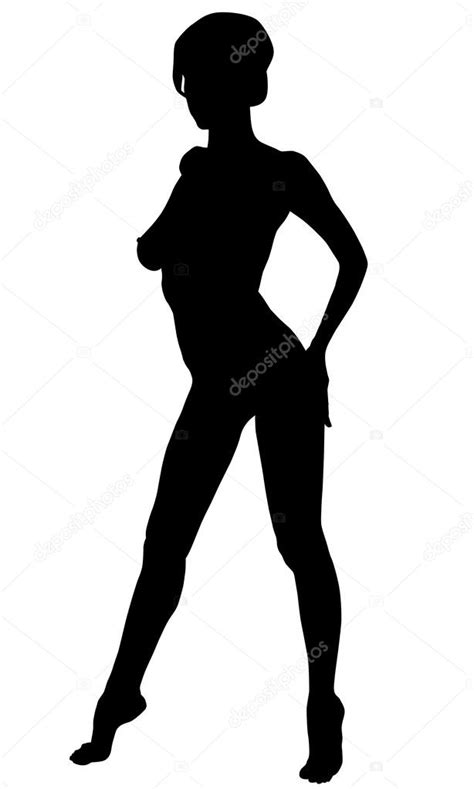 Sexy Woman Silhouette — Stock Vector © Snesivan888 37983427