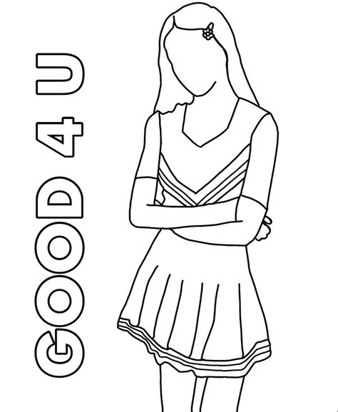 Aesthetic Coloring Pages Olivia Rodrigo