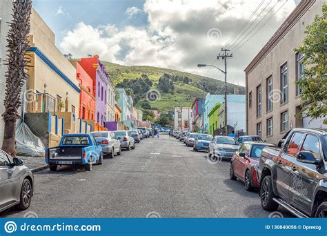 Multi Colored Houses In The Bo Kaap In Cape Town Editorial Photo