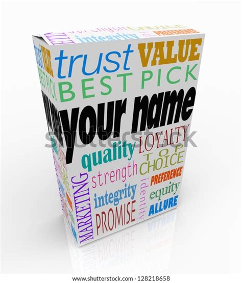 Your Name On Product Box Alongside Stock Illustration 128218658