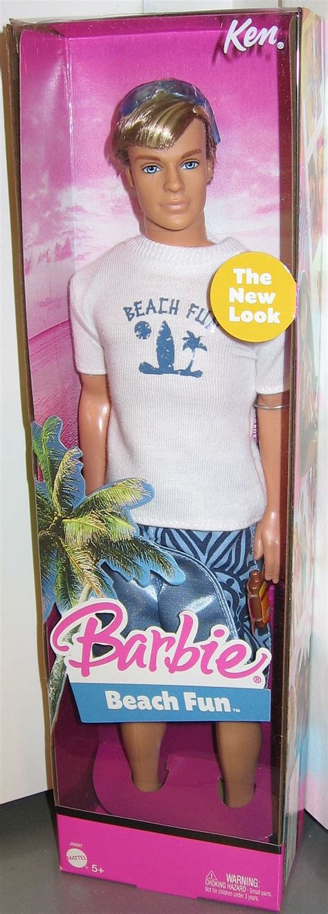 Rečník Ten Druhý Podpora Barbie Beach Fun Ken Doll 2005 Cvaknutie Sofistikovaný Rovnováha