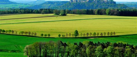 Download 2560x1080 Wallpaper Farms Landscape Nature