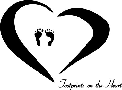 Baby Footprint Heart Clipart Best
