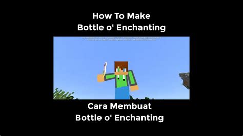 Minecraftpe How To Make A Bottle O Enchanting Minecraft Cara Membuat