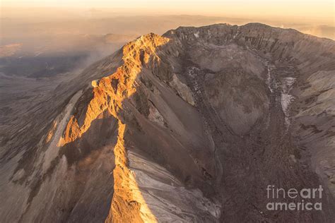 Mount St Helens Crater Aerial Photograph By Mike Reid Fine Art America