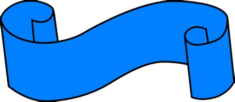 Blue Scroll Ribbon Clipart Clipartix